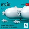RESKIT RS48-0545 AN-M64 bombs (6 pcs) (500 lbs) for all USAF & RAF of WW2 & Korean War (3D Printed) 1/48